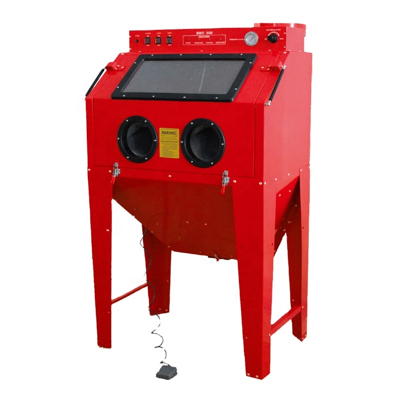 Sandblaster Cabinet - 350L 샌드블라스팅 캐비닛 머신, 집진기 내장,