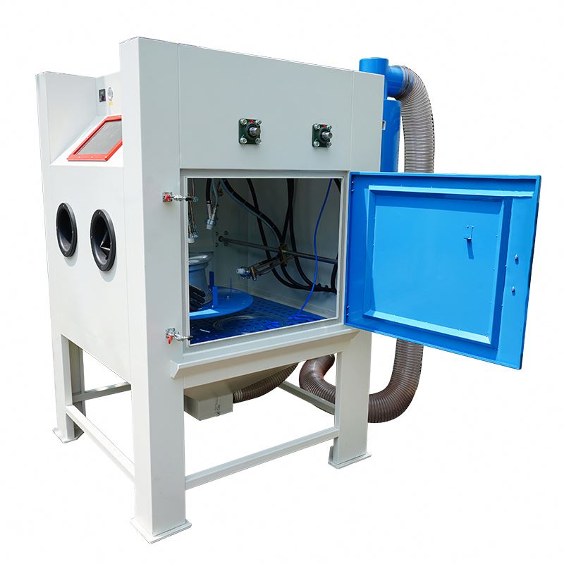 Sandblaster Cabinet - 360도 회전식 테이블이 있는 자동 블라스팅