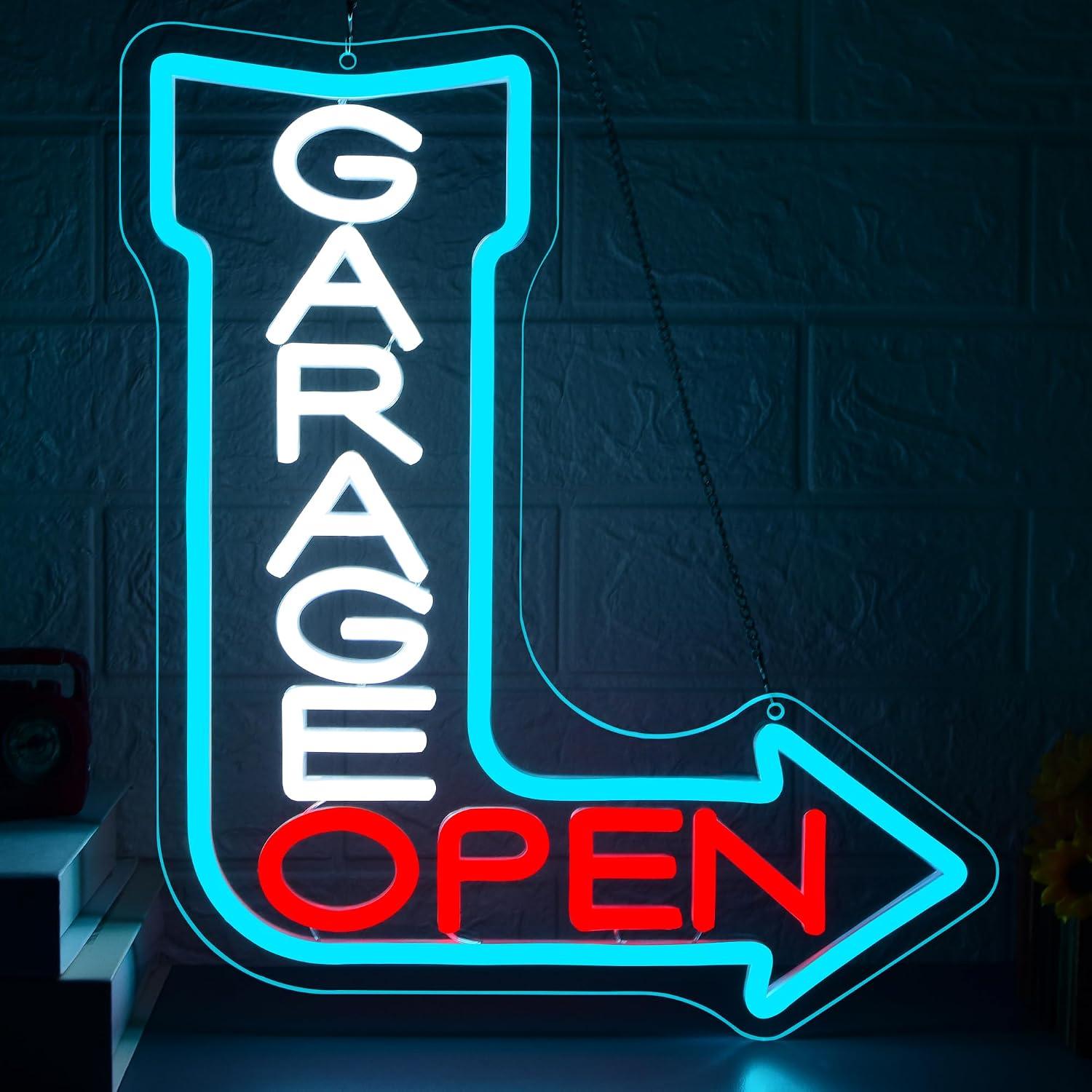 차고 오픈 화살표 네온사인 USB 디밍 가능 LED 조 - Auto Repair Shop Open 리뷰 및 가격
