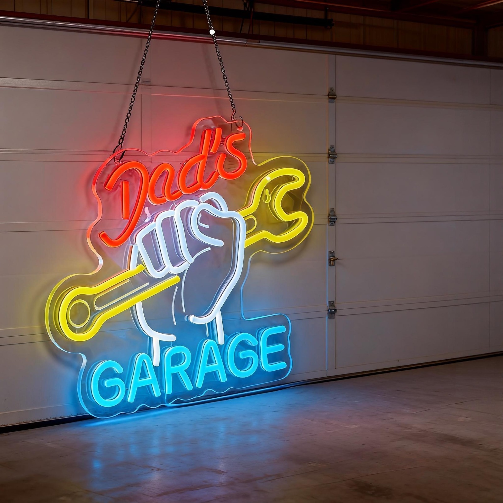 아빠의 차고 네온사인 LED 벽 장식 네온 조명, 자동 - Auto Repair Shop Open 리뷰 및 가격